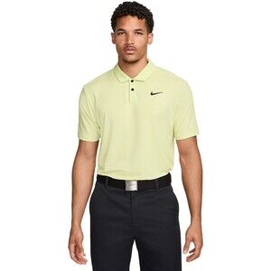 Mens Nike Golf Polo Dri-FIT Tour Heather Yellow XXL Breathable